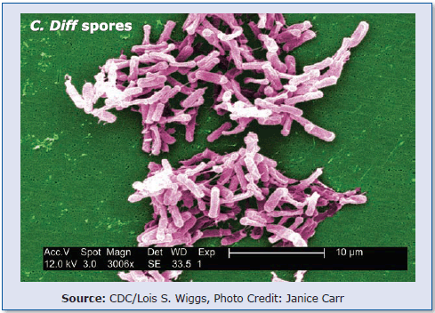 C Diff spores