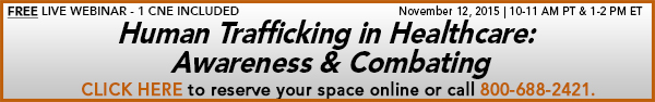 Human Trafficking Webinar horizonal banner