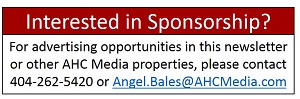 Sponsorship Ad - E-newsletter