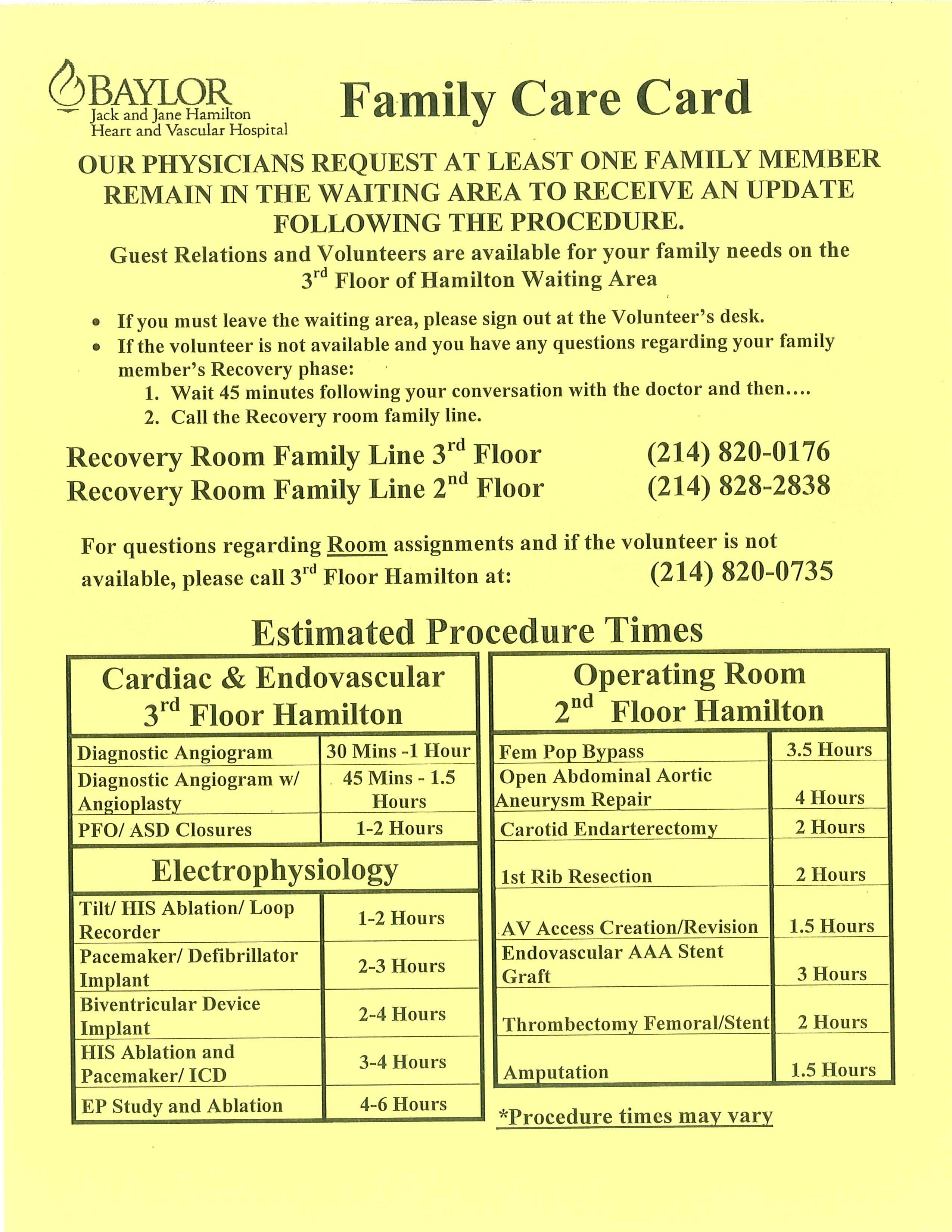 Family Care Card